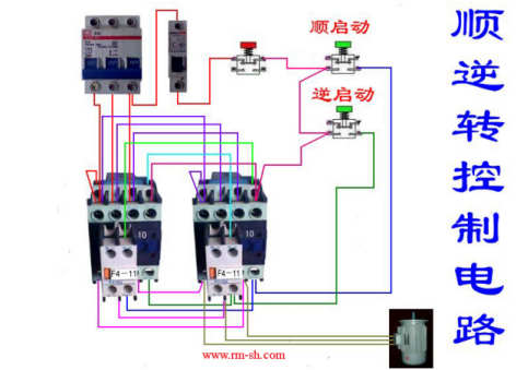 交流接触器实物接线图及常用各种组合电器接线图--电路图-技术资料-华强电子网