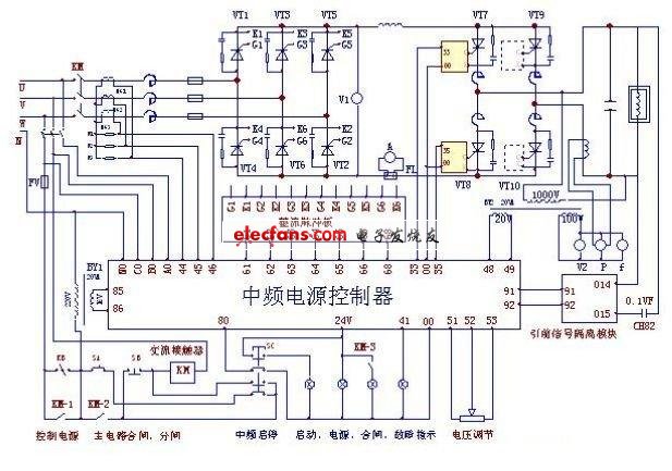 一种中频炉电路图