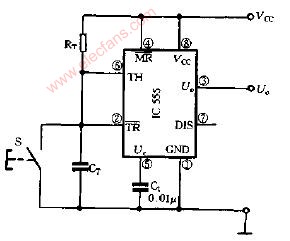 555单稳态基本电路原理图