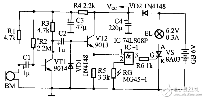 聲控開關電路設計匯總（八款設計電路原理詳解）