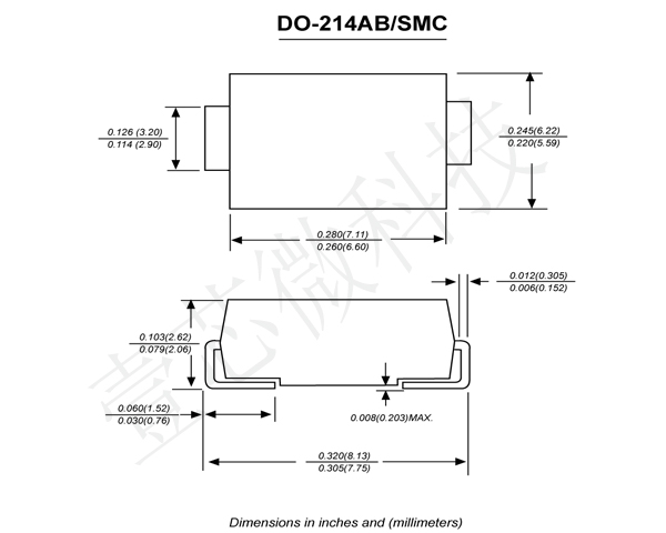 1n5408贴片的2种封装方式