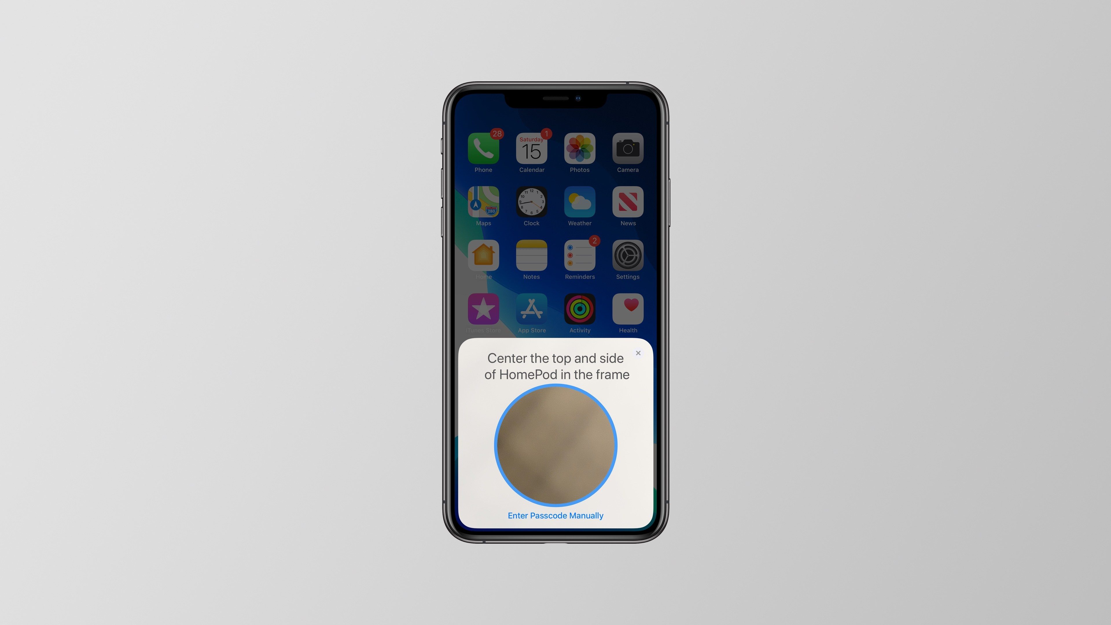 iOS 13 新功能：升级 HomePod 配对过程 扫描顶部 LED 灯