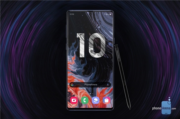 外媒放出三星Note 10渲染图：外形很好很强大