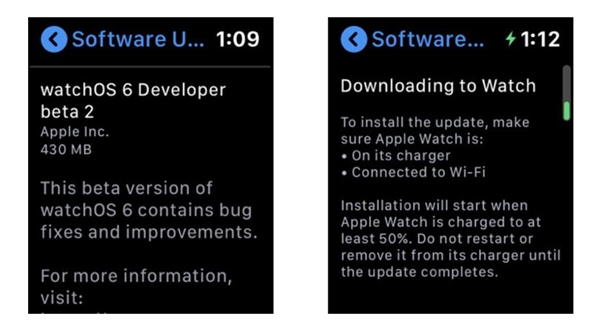 不再依赖iPhone 苹果watchOS 6支持OTA更新