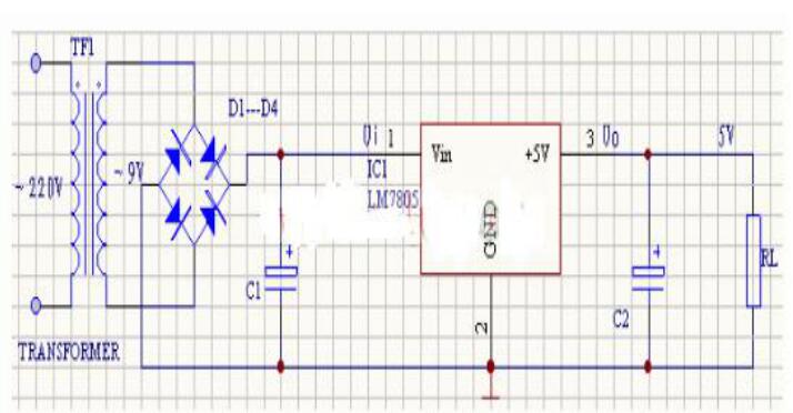 7805稳压电源电路图4