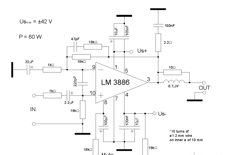 lm3886功放电路图