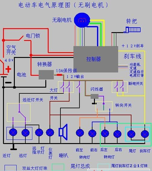 电动车电气原理图以及工作原理