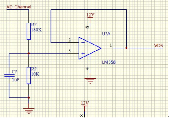 lm358电压跟随器电路图以及设计方案