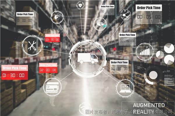 摄图网_306813432_智能仓储管理系统利用扩大的现实技术确定一揽子选取和交付情况未来供应链和后勤业务的概念智能仓储管理系统利用扩大的现实技术（企业商用）(1).jpg