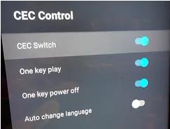 HDMI CEC 模式 HDMI CEC 模式