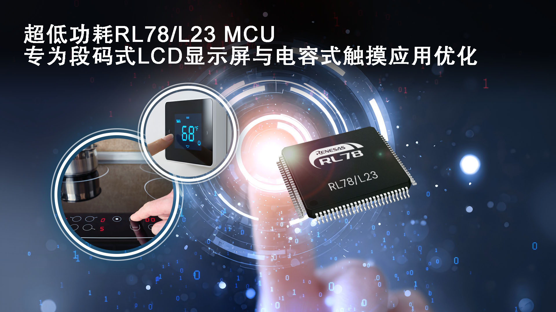 超低功耗RL78／L23 MCU，专为段码式LCD显示屏与电容式触摸应用优化.jpg