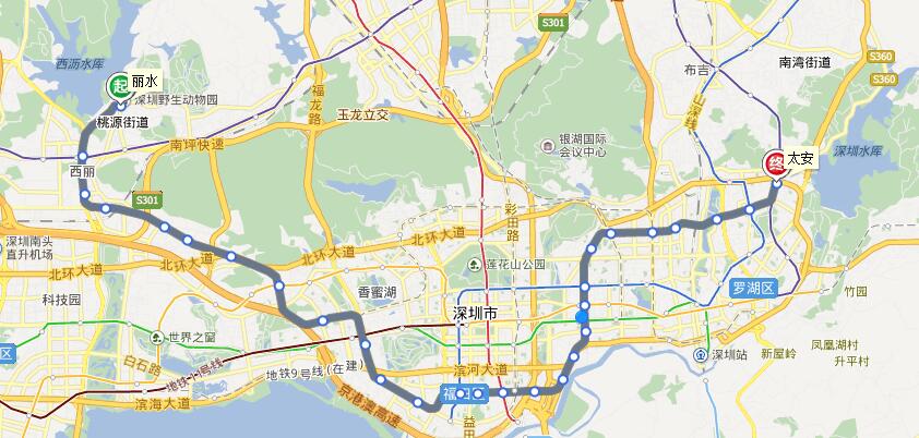 深圳7号线地铁站线路图片