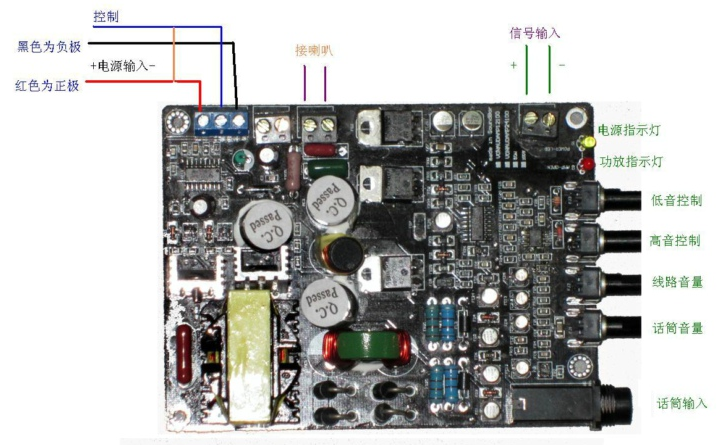 低音炮功放电路板与电路图分享