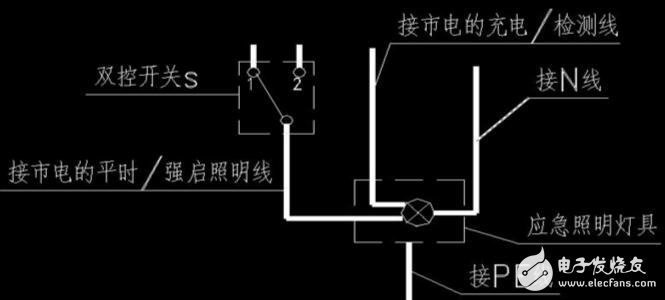 充电应急灯怎么接线图分析