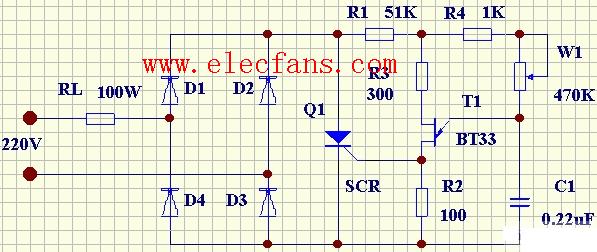 可控硅交流调压器电路