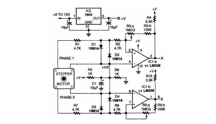 步进电机驱动电路图大全（六款二相步进电机/三相反应式/LT2221驱动电路）
