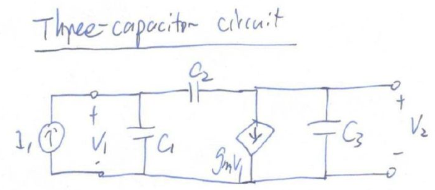 基本π网络之三电容电路和零极点分析