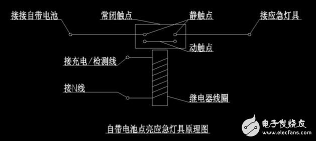 充电应急灯怎么接线图分析