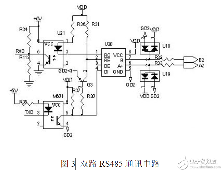 ATmega128的16路遥控单元电路分析