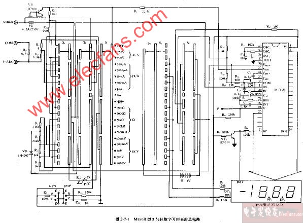 a830l万用表电路图图片