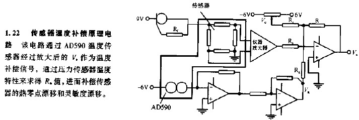 传感器温度补偿原理电路