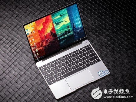 华为MateBook 13主打轻薄便携整机最厚处仅为14.9mm重量约为1.3kg