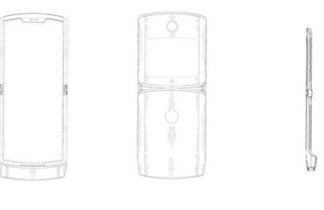 摩托罗拉RAZR手机曝光采用了折叠屏设计将其展开后就能成为触屏手机