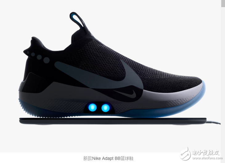 Nike首款通过手机App调整松紧的无鞋带球鞋可动态调整运动鞋的合身性