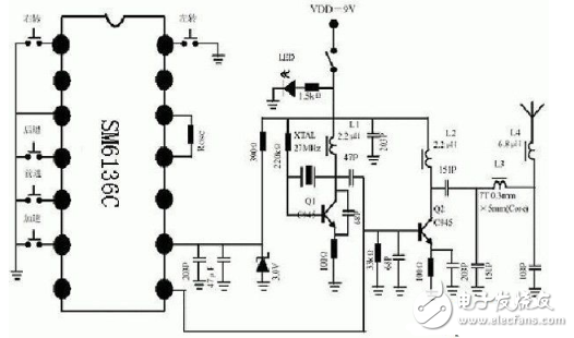 433m无线发射电路图大全（T630无线电/音频调制/电感三点式发射电路详解）