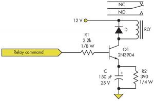 继电器功耗电路