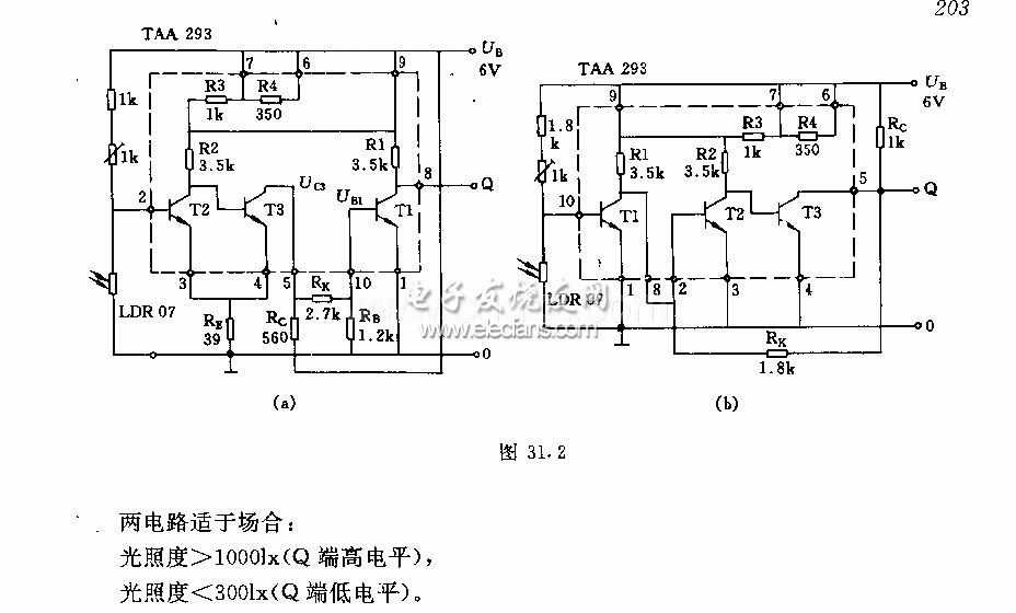 集成电路构成的光栅电路