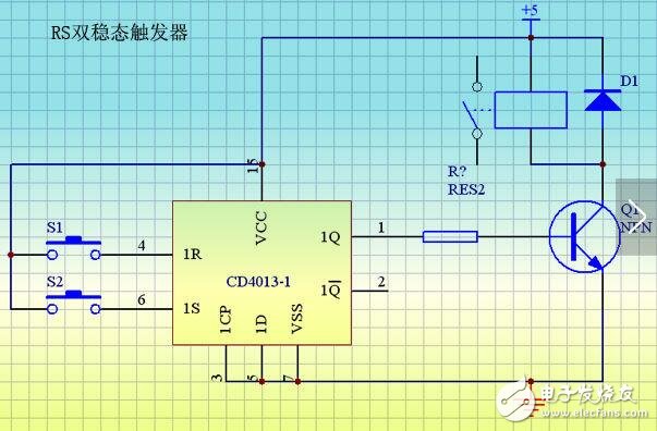CD4013的双D触发器介绍
