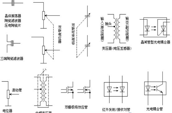 电子元器件符号与标识对照表1