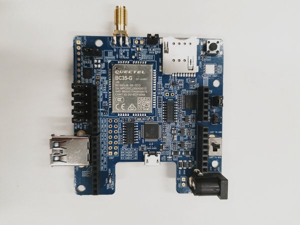 采用华大电子工业级SE安全芯片CIU98系列的移远BC35-G NB-IoT增强型开发板