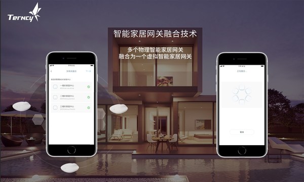 小燕科技智能家居网关融合技术，将多个实体智能家居网关融合为一个虚拟网关
