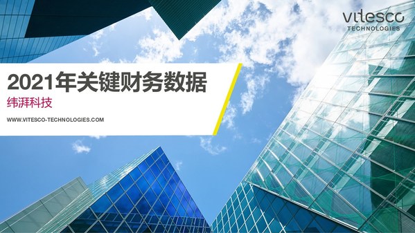 纬湃科技发布2021年关键财务数据