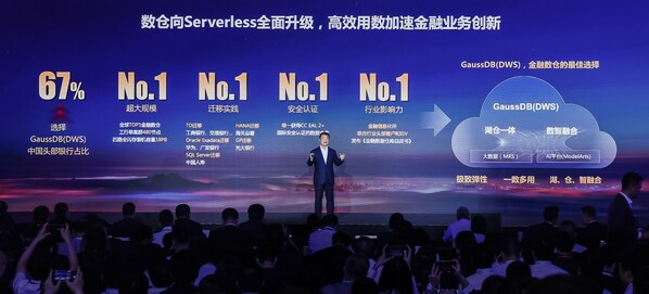 华为常务董事、华为云CEO张平安发表主题演讲