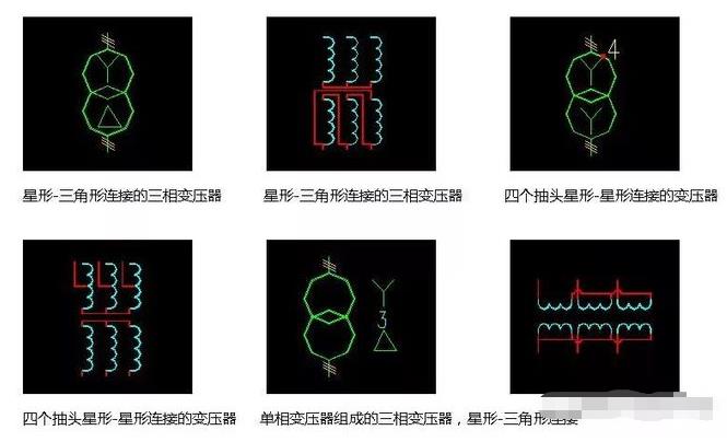 各种变压器的图形符号