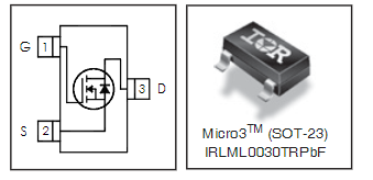 IRLML0030TRPBF引脚图