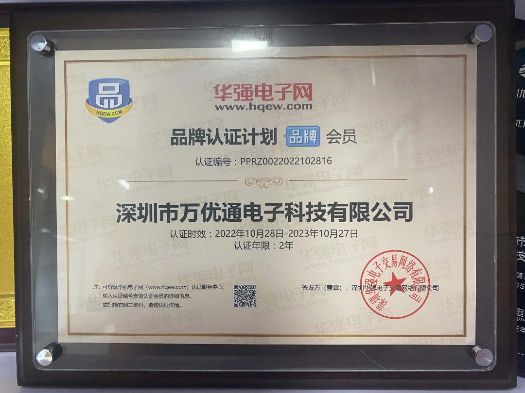 华强网品牌认证