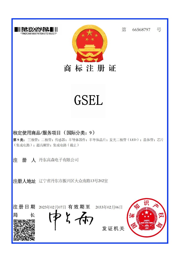 GSEL商标证书
