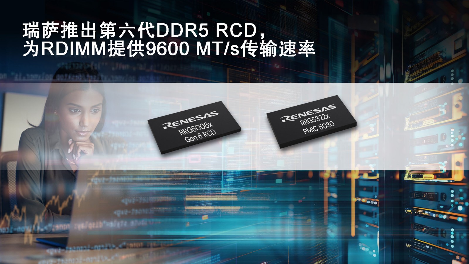 瑞萨推出第六代DDR5 RCD，为RDIMM提供9600 MT／s传输速率.jpg